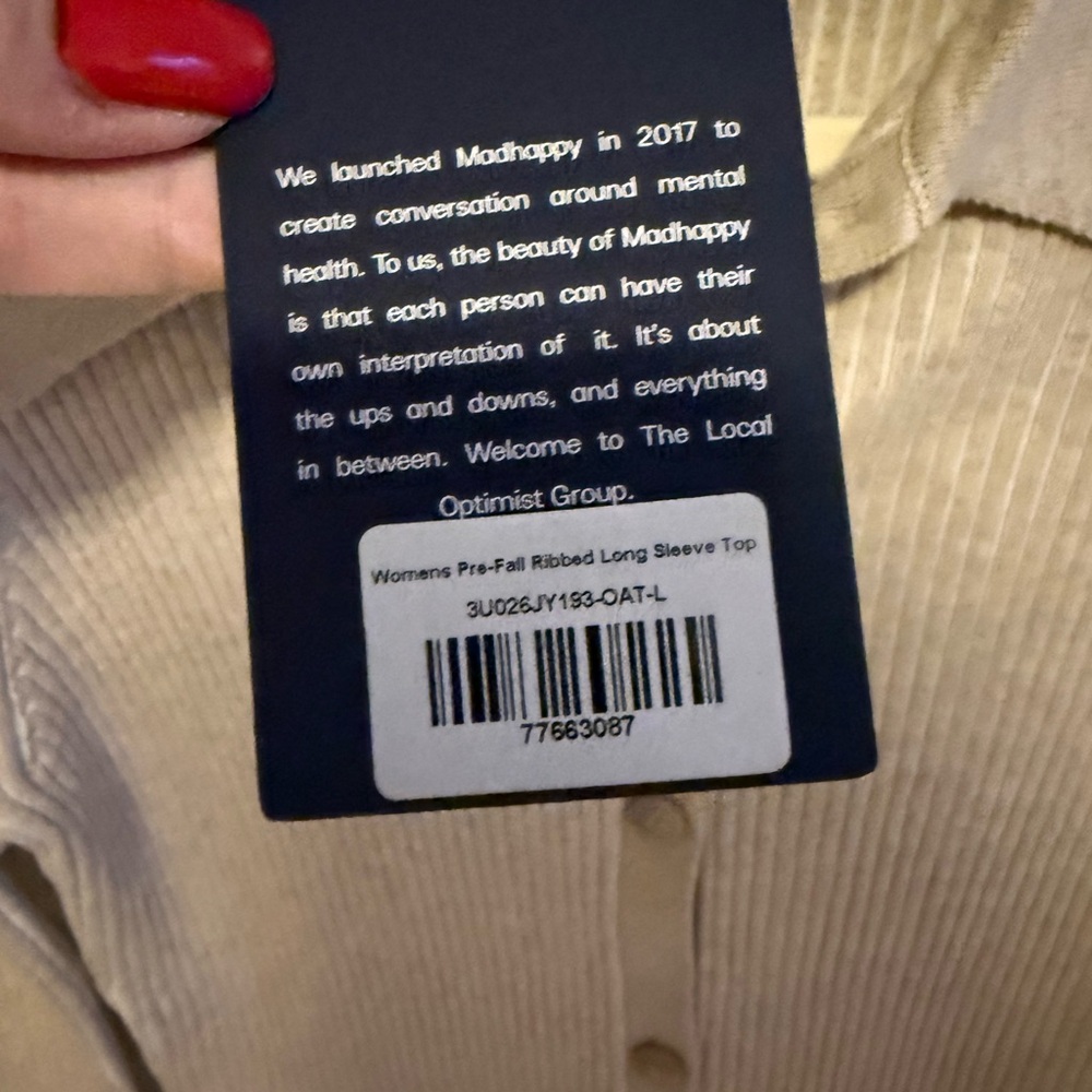Madhappy Pre-Fall Ribbed Top - Picture 3 of 5